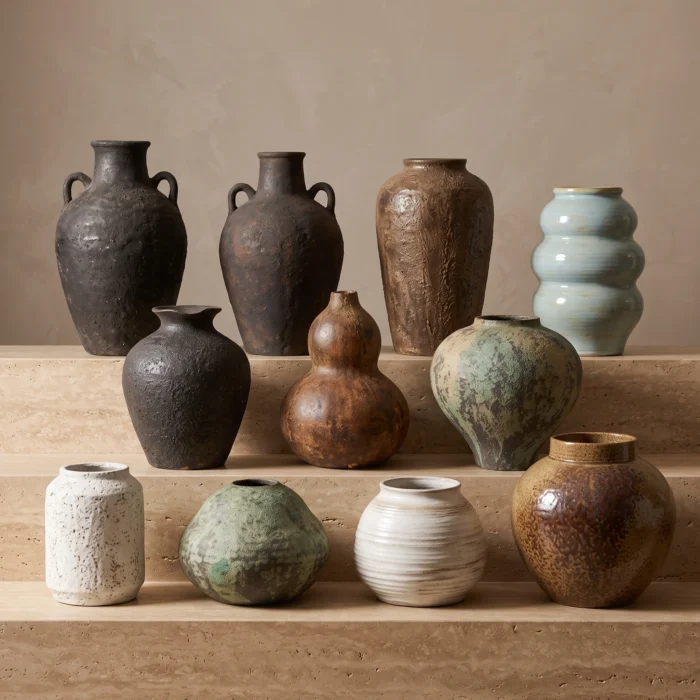 Antique Dark Glazed Pots Collection
