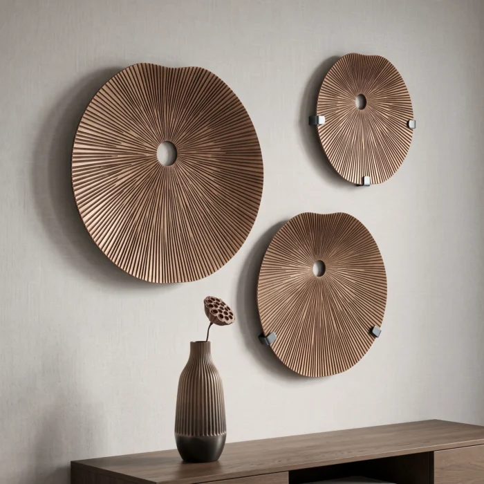 Woven Rattan Wall Art Platters