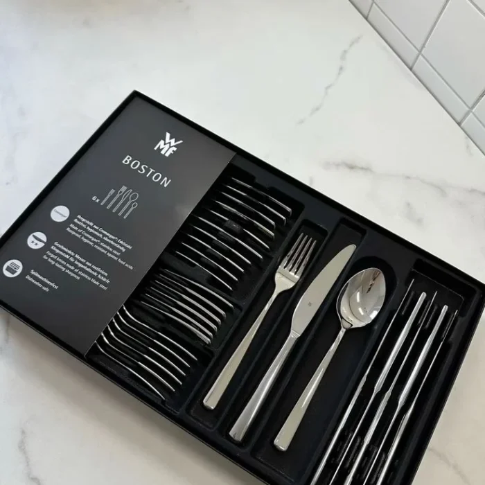 Black Cutlery Set in Gift Box