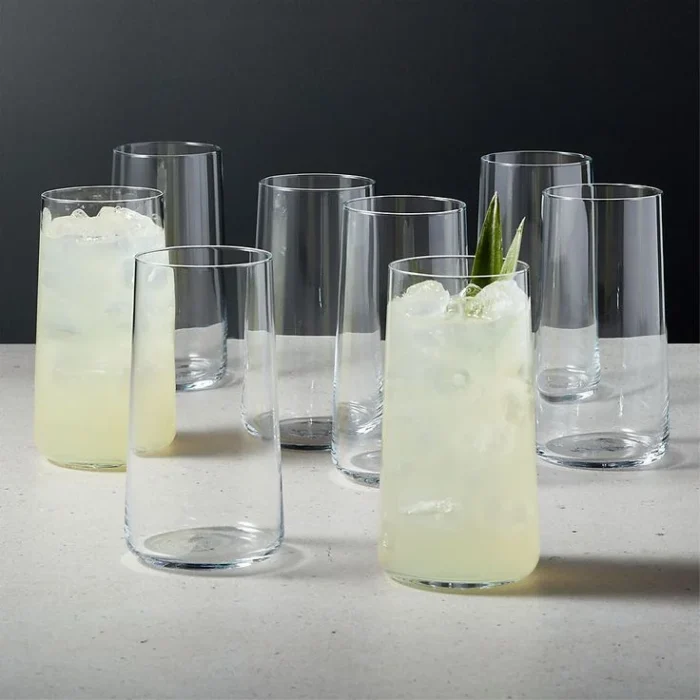 Clear Highball Glassware Tumblers Set
