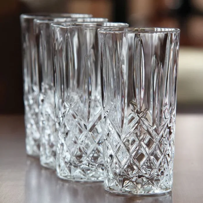 Crystal Cut Highball Glassware Tumbler