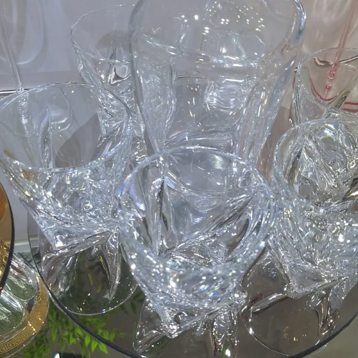 Crystal Glass Whiskey Decanter Set