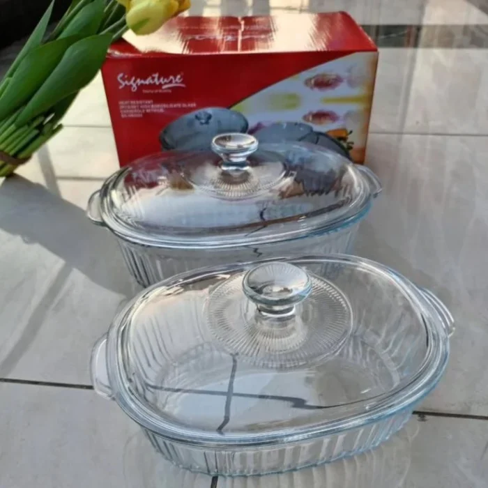 Glass Casserole Baking Dishes with Lids
