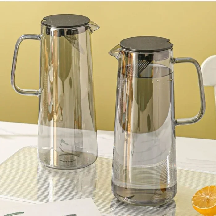 Glass Water Pitchers with Stainless Steel Lid