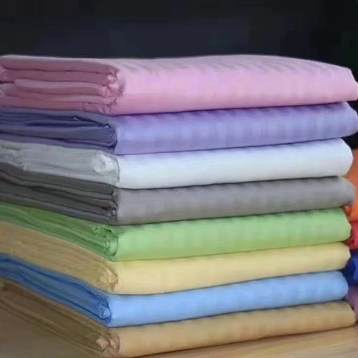 Luxury Satin Stripe Hotel Bedding Set